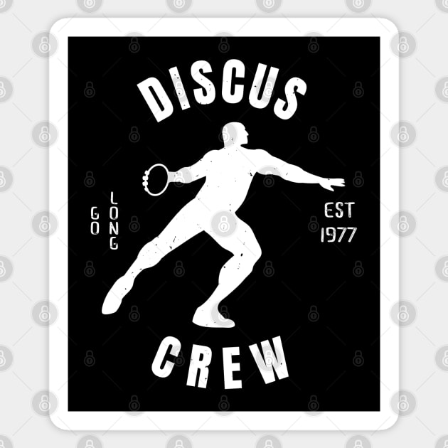 Mens Athletics Discus Crew Athlete Gift Sticker by atomguy